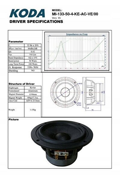 NO BRAND DIY MIDBASS 14CM DIFUZOR DE CONVERȚIE PENTRU FREQUENȚE MEDII PENTRU ...