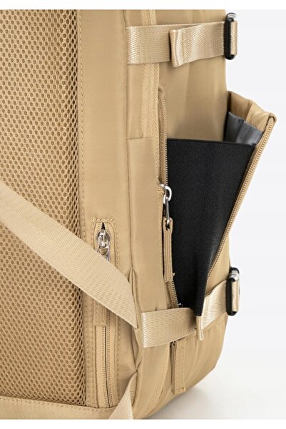 NO BRAND Rucsac de călătorie extensibil Wittchen Free on Board 26 l – bej