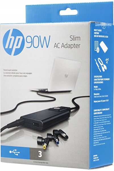 HP Alimentator laptop 90W Subțire 3 PIN H6Y83AA