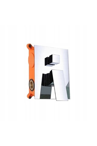 NO BRAND Set încastrat VELDMAN QUADRO duș tip ploaie subțire 20 cm CROM