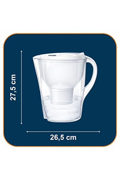 BRITA Carafa filtru de apă Marella XL 3,5L + 4 cartușe MAXTRAPRO Alb