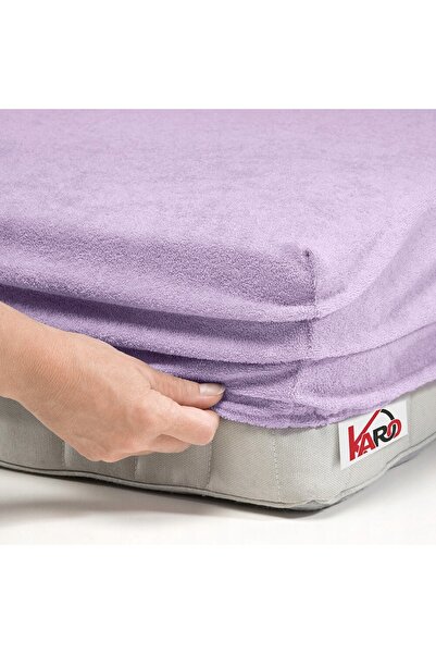 NO BRAND Cearșaf de pat din frotir cu elastic 120x200 cm, model 036, grosime ...