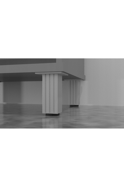 NO BRAND 4 x PICIOR DE MOBILIER DIN ALUMINIU, REGLABIL, H - 15 cm, CAPACITATE...