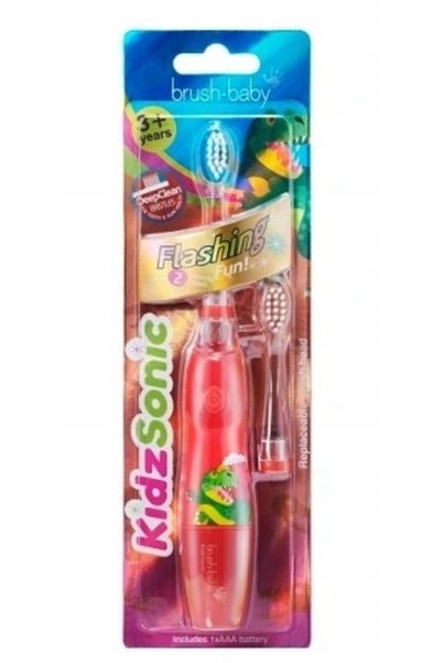 Brush-Baby Periuță de dinți sonică KidzSonic Dinozaur 1 bucată