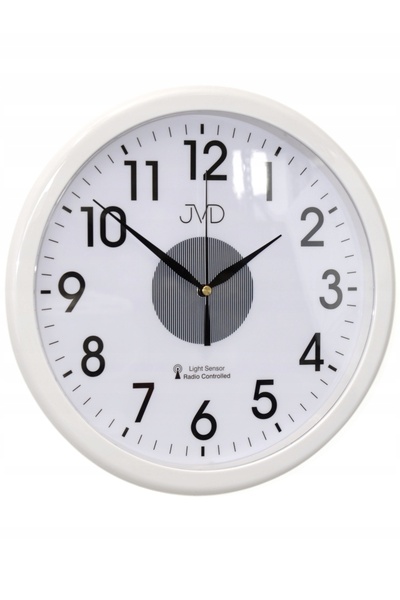 NO BRAND JVD RH692.1 Ceas de perete cu senzor de lumină DCF77