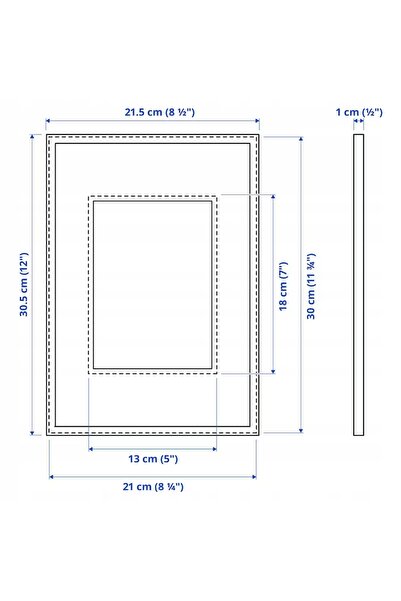 NO BRAND IKEA LOMVIKEN ramă aurie pentru fotografie A4 21x30 cm