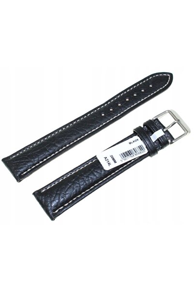 NO BRAND CUREA DE CEAS DIN PIELE NEGRĂ, LUNGĂ, 20 mm, XXL, CHERMON A214L.20