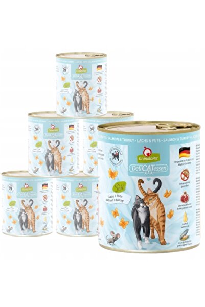 NO BRAND GranataPet DeliCatessen hrană umedă pentru pisici, somon și curcan 6...