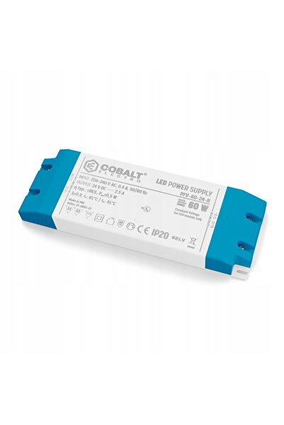 NO BRAND Sursă de alimentare LED CobaltElectro PFV 24V 2,5A 60W IP20
