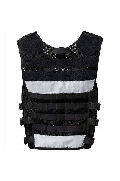 NO BRAND Vestă reflectorizantă tactică de salvare Helikon SAR - Negru XS-M