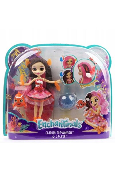 mattel ENCHANTIMALS LALKA CLARITA PEȘTE-CLOVN I RYBKA CACKLE FKV56