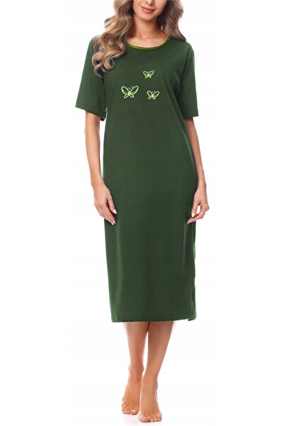 NO BRAND Cămașă de noapte de damă Merry Style cu mânecă scurtă, verde, S