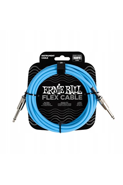 NO BRAND Cablu instrumental chitară mono JACK 3m Ernie Ball P06412 - Albastru