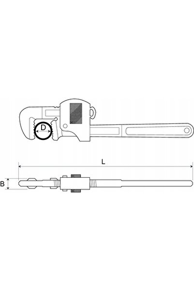 Bahco Cheie Stillson pentru țevi 535mm 361-24 instalații sanitare Stillson