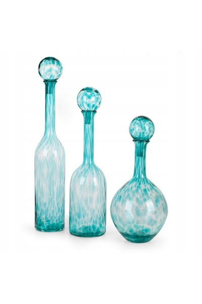 NO BRAND Vază decorativă din sticlă ISLA FI 12 X 70 CM TURCOAZ