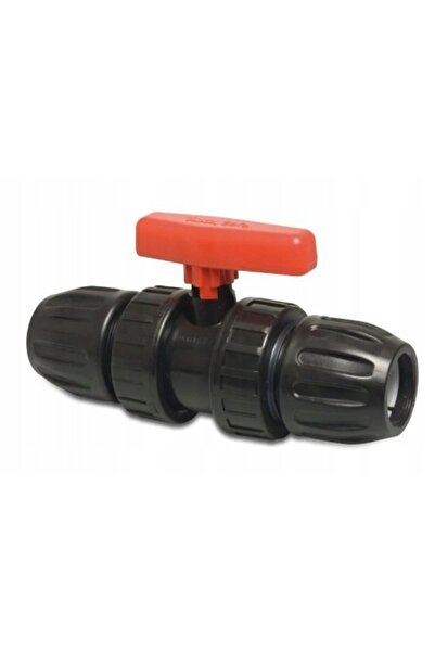 MEGA Robinet cu bilă PP 25 mm cu clemă 10 bar DN20 negru tip sigur 500