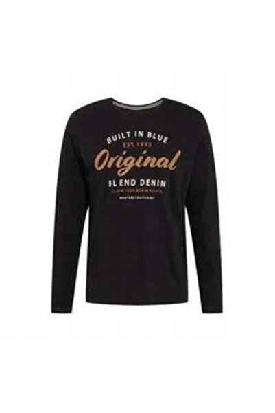 NO BRAND 10692P1.BLEND Tricou negru cu mânecă lungă r.S