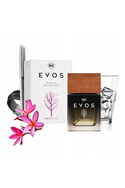 K2 SET DE PARFUM EVOS UNICORN 50ml + PENDANT PARFUMAT DIN LEMN