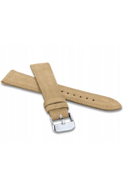 NO BRAND Curea din piele bej pentru ceasul inteligent (smartwatch), 16 mm, LA...