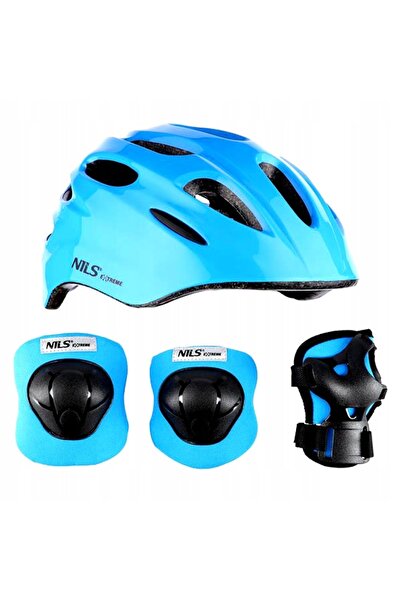 Nils Extreme Casca de protecție, genunchiere, cotiere, role, bicicletă – set ...