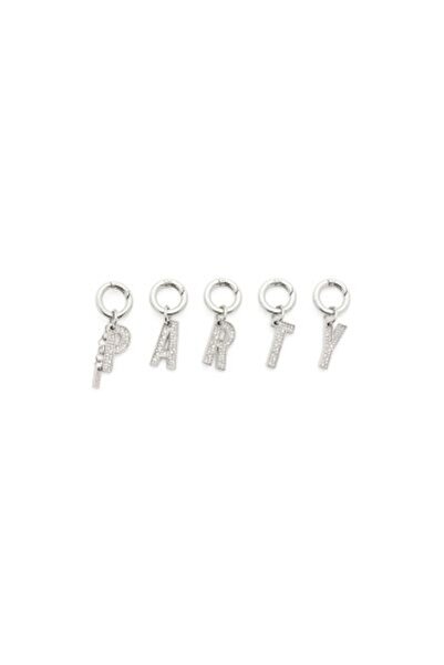 Diesel GÜMÜŞ KADIN CHARM PARTY Charms EL ÇANTASI