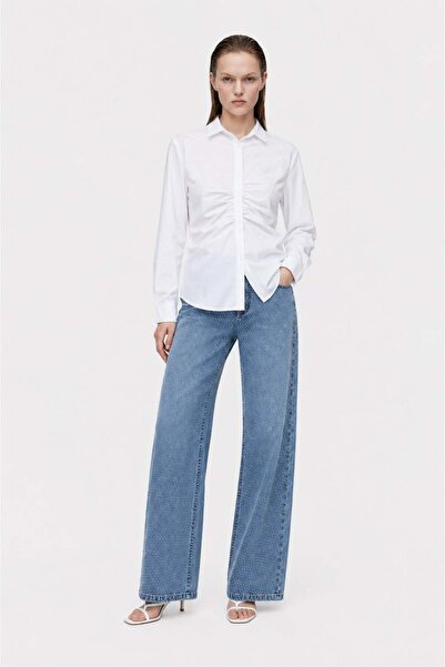HAKKE Pre-Gathered Poplin Shirt