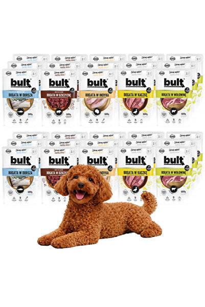 Bult Hrană umedă completă pentru câini, Arome asortate, Pungă 30x500g