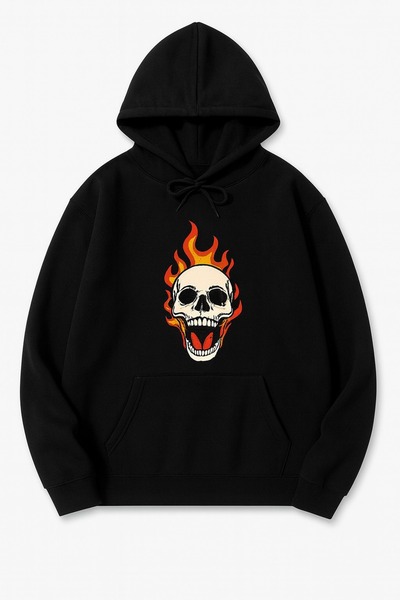 JANTIL MODA Hanorac unisex supradimensionat, cu 3 fire, cu buzunar tip cangur...