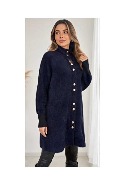 ASEZ BUTİK ZERAFETİN ADRESİ Asez Boutique Women's Khaki Stand Collar Button D...