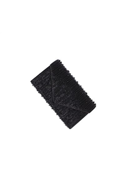 ButicCochet Geantă plic sintetică de damă, ButicCochet, 22x12x5 cm, cu perle ...