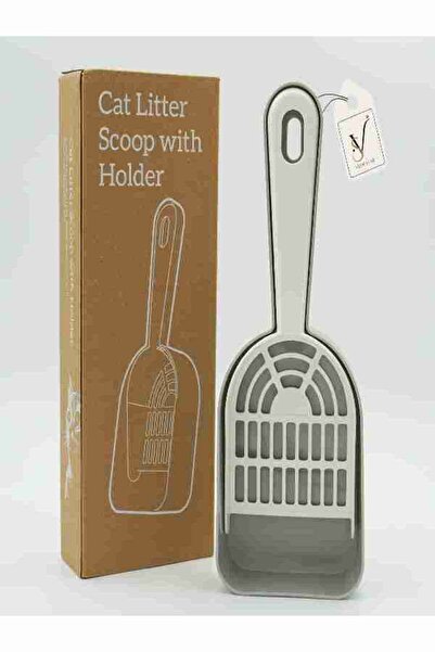 View star Pet Litter Scoop with Holder – Durable Non-Stick Plastic Cat Litter...
