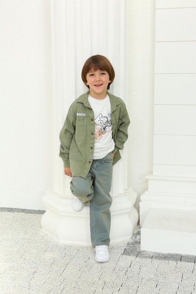 Mutlu Kids Erkek Çocuk Cep Detaylı Rahat Kesim Günlük Jean Pantolon