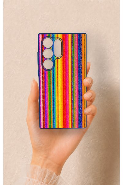 Vip Case Samsung S24 Ultra Compatible Colorful Patterned Silicone Case