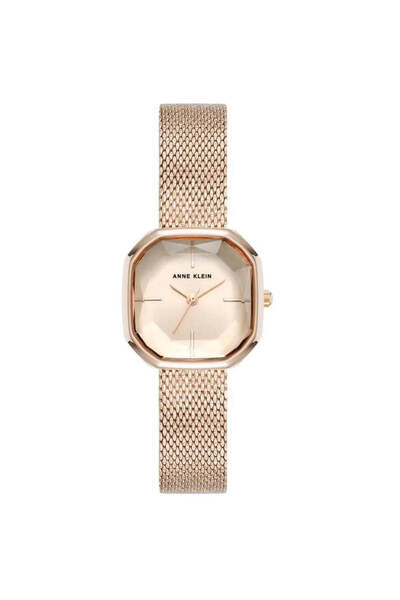 Anne Klein Octagon Rose Gold Mesh Strap Ladies Watch AK/5248RGRG