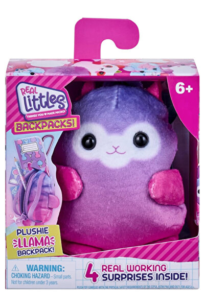 REAL LITTLES Rucsac Animăluțe de pluș Asortate (30435)