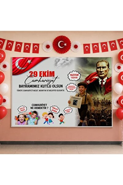 parti show 29 Ekim Cumhuriyet Bayramı Temalı Afiş 70 × 100 cm
