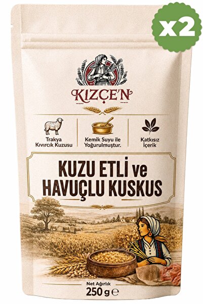 Kızçen Avantajlı 2 Li Kuzu Etli ve Havuçlu Kuskus (2x 250 g)
