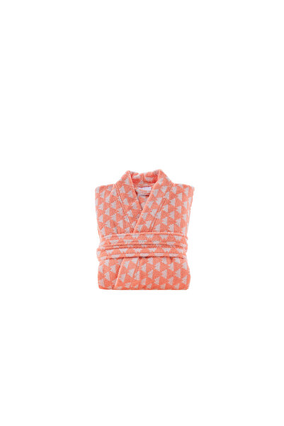 Doqu Home Jungle Muse Pyramid Bathrobe L/Xl 120 Coral
