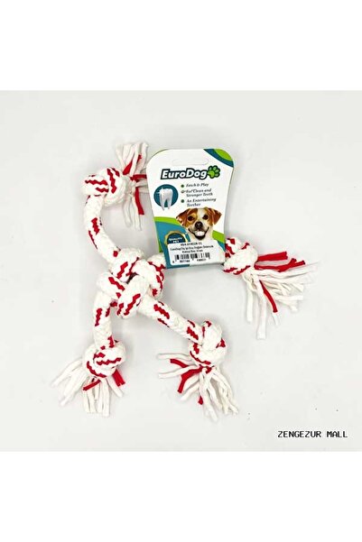 Eurodog Zengezur Dental Floss Five Knots Spider (175328) Red Bey.30Cm