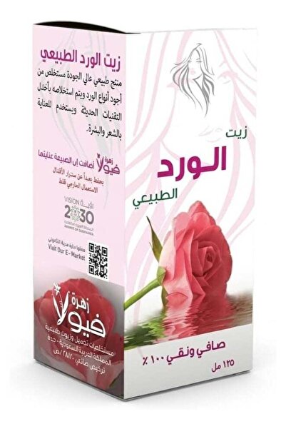 VIOLA FLOWER زيت الورد الطبيعي، نقي 100٪ وشفاف، للعناية بالشعر والبشرة، 125 مل