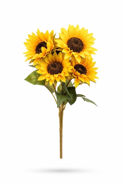 LEONEV 5 dallı yapay ay çiçeği 55 cm