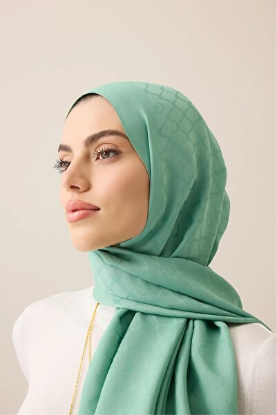 Imannoor Window Cage Mint Green Ramy Shawl