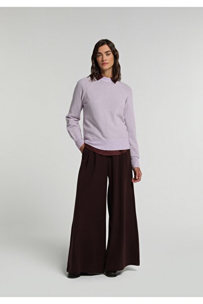 Colin's Regular Fit High Waist Wide Leg Women's Purple Trousers