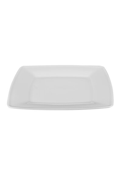 Lubiana PLATĂ OVĂLĂ SEMILUNĂ DIN PORȚELAN ALBĂ 28cm ELEGANTĂ PENTRU SERVIREA ...