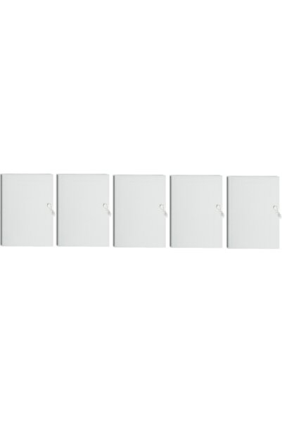 NO BRAND Dosar A4 alb pentru documente, carton Barbara 450g/m2, 50mm x 25