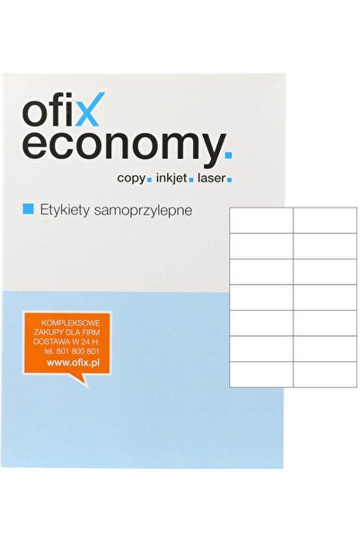 NO BRAND Etichete universale ofix economic 105-42.4mm 200 buc.