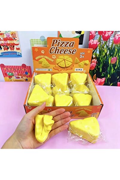 vattara Squishy Pizza Cheese Squishy New Series Triangle Cheese Slow Rising Stress Toy 1 Piece Will Be Sent