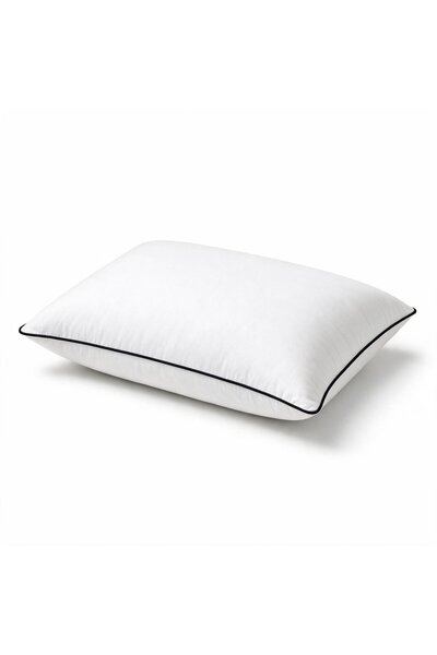 Binna Soft Eco Biyeli Yastık 50x70 cm 600 gr Boncuk Silikon Elyaf Dolgulu - Siyah