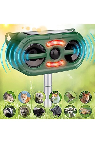 Generic Brand Solar Powered Animal Repeller with Motion Sensor for Outdoor Ga...
