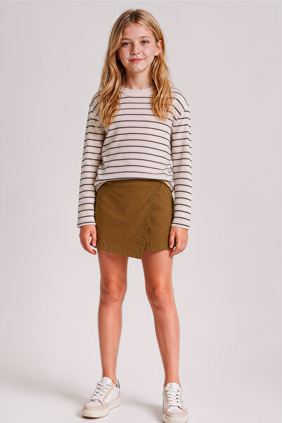ESİLA KİDS Girl's Gabardine Short Skirt – Casual, Comfortable and Stylish Chi...